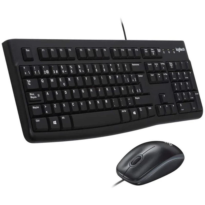 Logitech MK120 Teclado + Ratón óptico 1000dpi USB 1