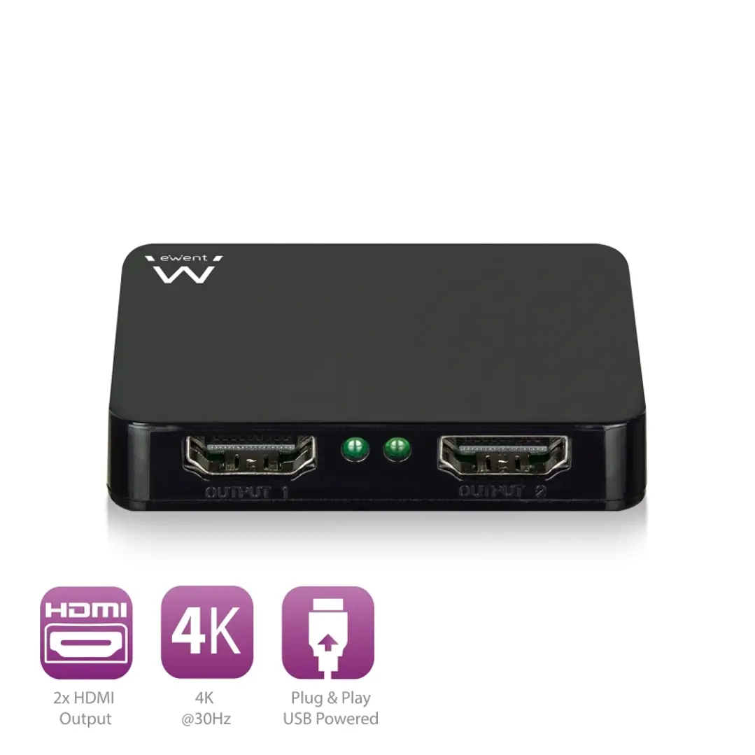 Ewent Divisor 4K HDMI 1x2 High Speed 1