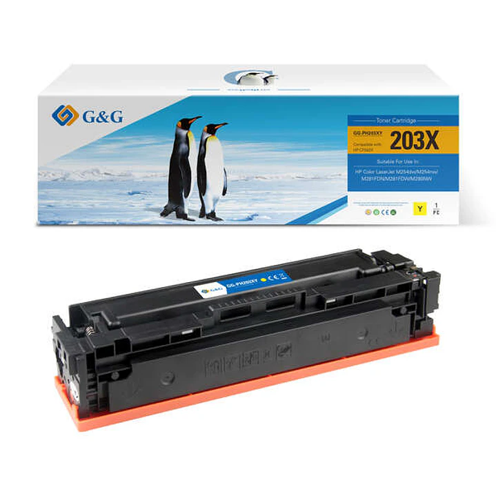 G&G Canon 054H/045H Amarillo Cartucho de Toner Generico - Reemplaza 3025C002/3021C002/1243C002/1239C002 1