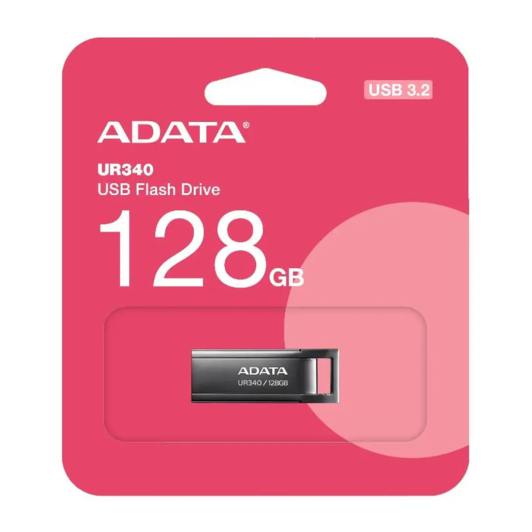 ADATA Lapiz USB UR340 128GB USB 3.2 Metal Black 4