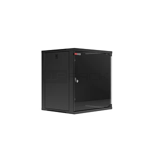 WP RWA-12606-B Armario Mural 12U - Puerta de Cristal - Cerradura de Seguridad - 540x600x580mm - Color Negro