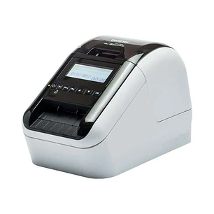 Brother QL820NWBC Impresora Profesional Termica de Etiquetas WiFi - Bluetooth MFI - Impresion Negro/Rojo - Pantalla LCD