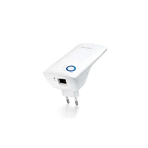 TP-Link Repetidor Amplificador Extensor de Red WiFi N300 - Hasta 300Mbps - IEEE 802.11n - 10/100 Mbps - Boton WPS - 2 Antenas Internas