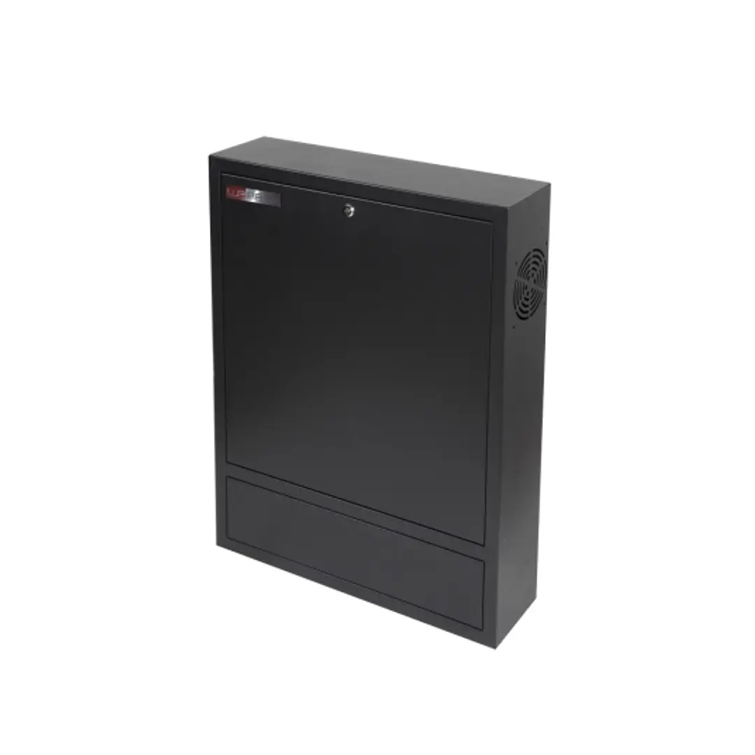 WP RWN-02601-B Armario Mural Vertical 4U - Cerradura de Seguridad con Llave Tubular - 600x150x750mm - Color Negro 1