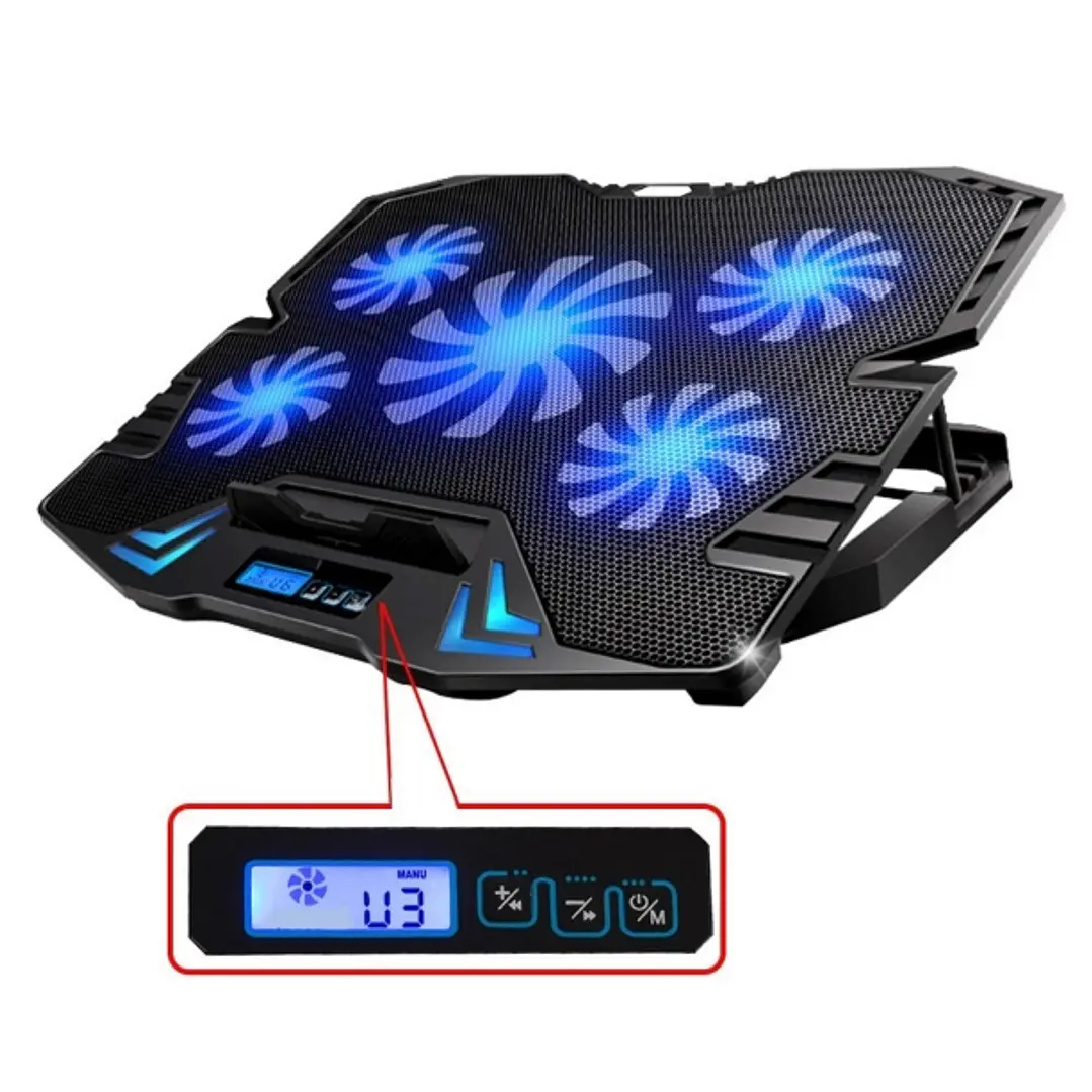 Ewent Soporte para Portatil - 5 Ventiladores Silenciosos hasta 17