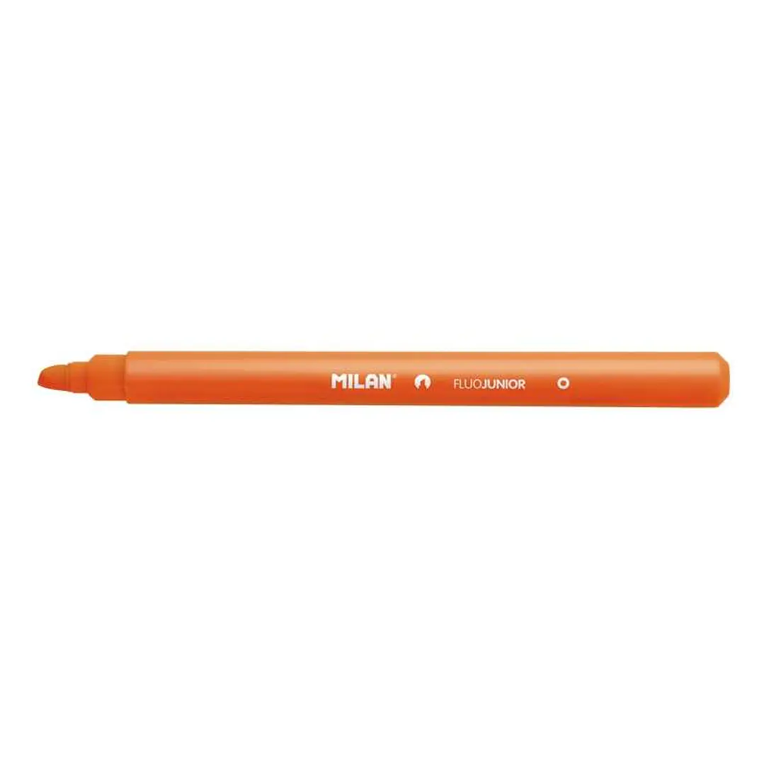 Milan Junior Marcador Fluorescente - Punta Biselada 1 - 4mm - Color Naranja 1