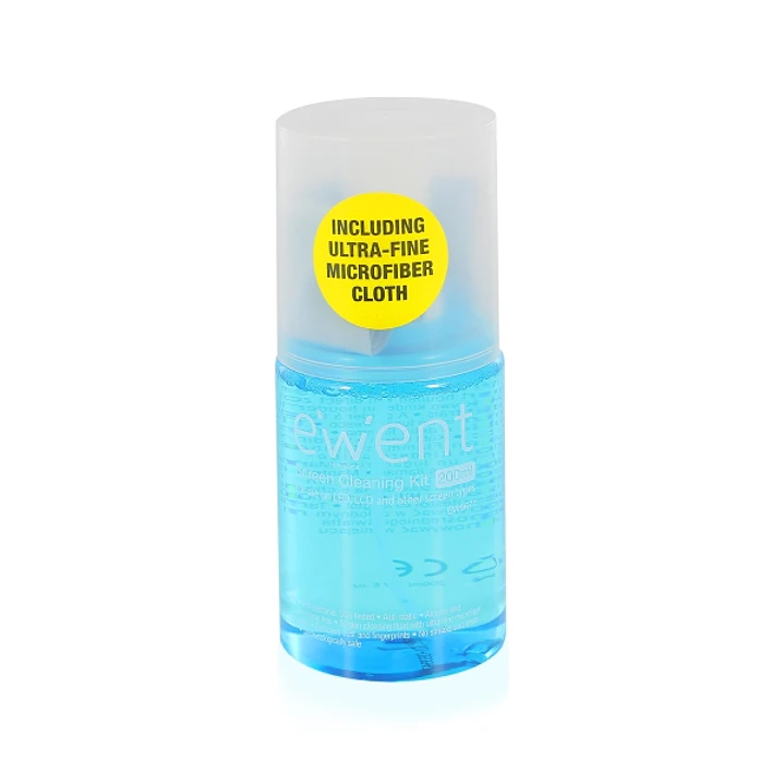 Ewent Set de Limpieza Universal Spray 200ml + Paño 20x20cm 1