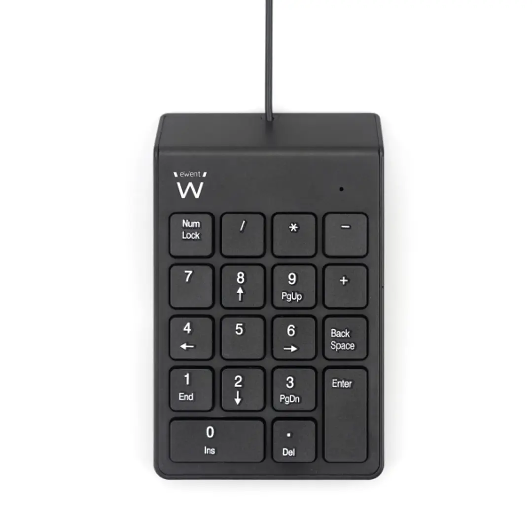 Ewent Teclado Numerico - Cable USB-A de 1.35m - Color Negro 1