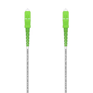 Aisens Cable Fibra Optica Latiguillo G657A2 3.0 9/125 SMF Simplex CPR Dca LSZH - SC/APC-SC/APC - 10M - Color Blanco