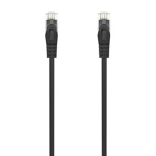 Aisens Cable de Red Latiguillo RJ45 LSZH Cat.6A 500 MHZ UTP AWG24 - 0.3m - Libre de Halogenos - 10 Gigabit/s - Color Negro