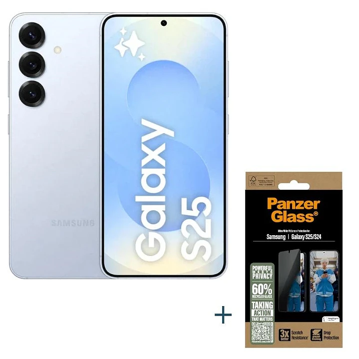 Samsung S25 256Gb Blue+Protec Privacidad Panzer 1