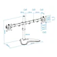 Tooq Soporte mesa DB1702TN-B 2 brazos 17-32