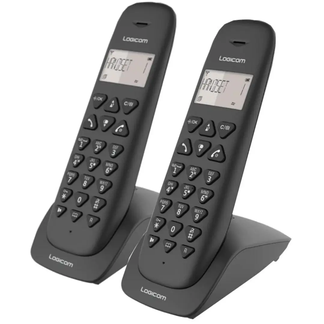 Logicom Telefono DECT Vega 250 Negro Duo 1
