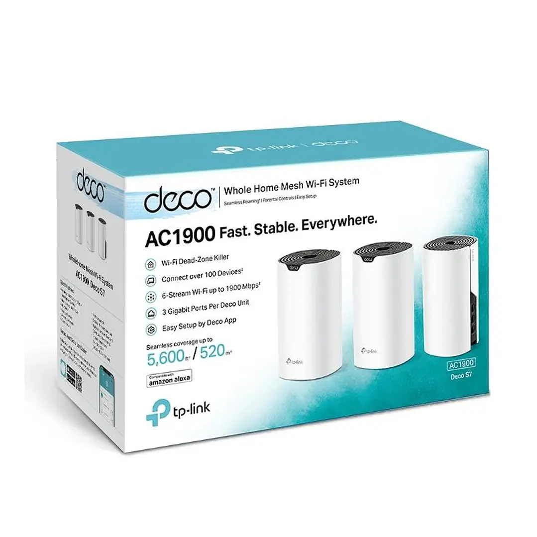 TP-Link Deco S7(3-Pack) AP AC1900 WiFi Mesh 2