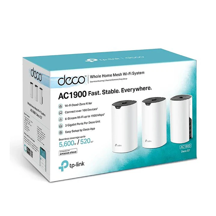 TP-Link Deco S7(3-Pack) AP AC1900 WiFi Mesh 2