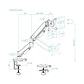 Tooq Soporte mesa DB1733TNR-B 1 brazo 17-32 Negro - Miniatura 2