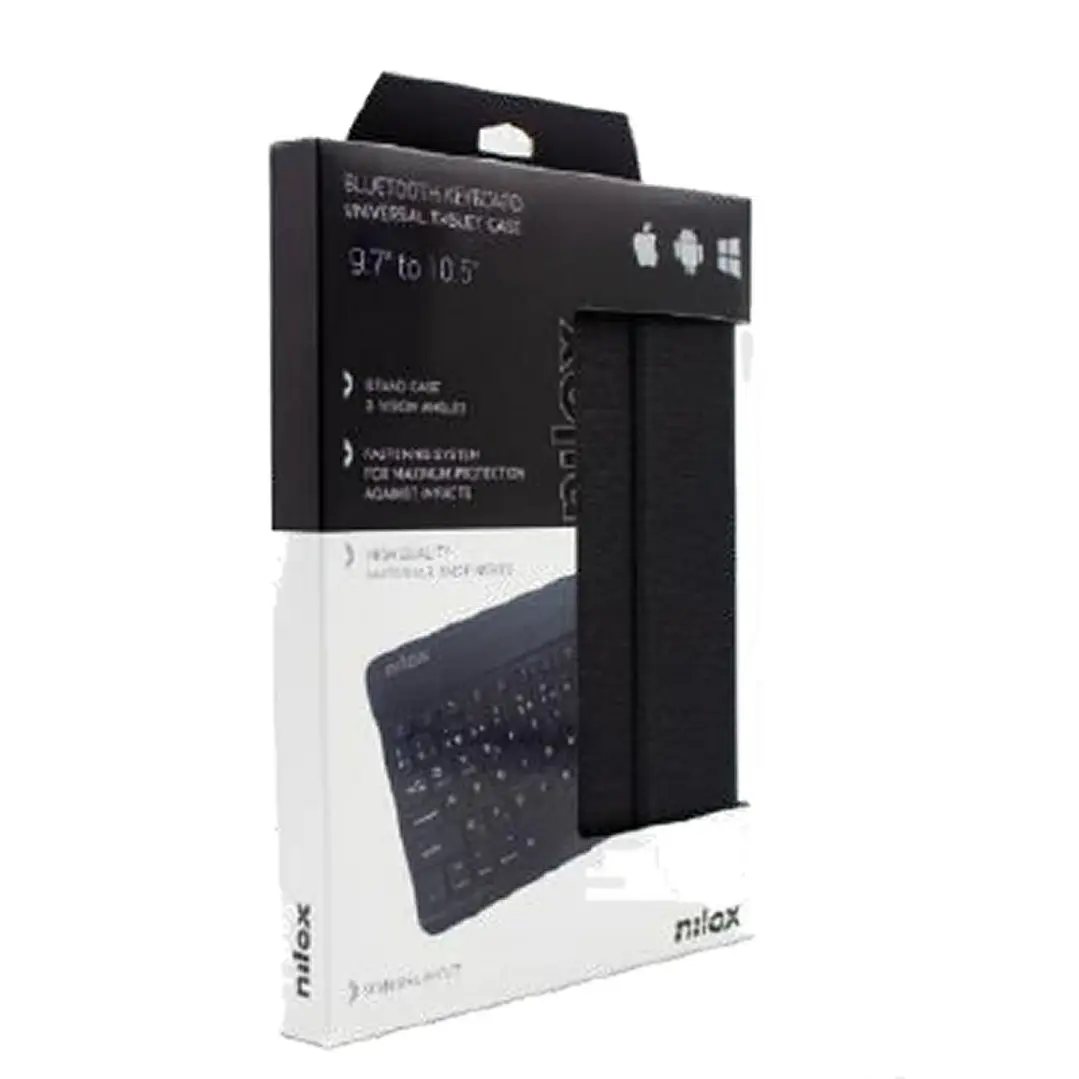 NILOX Funda tablet 9.7 a 10.5 teclado bt negro 2