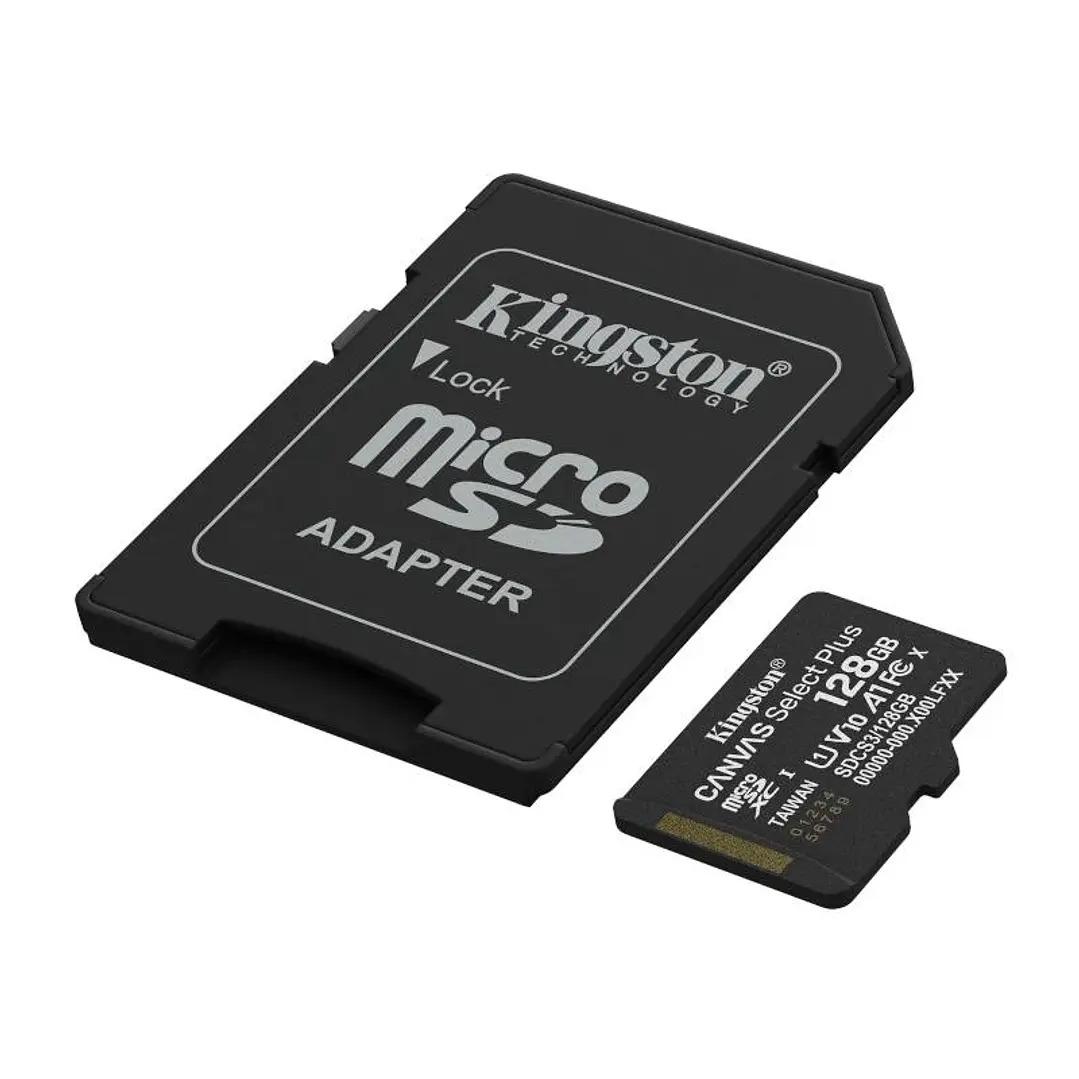 Kingston SDCS3/128GB microSD XC Gen3 150MB/s A1 2