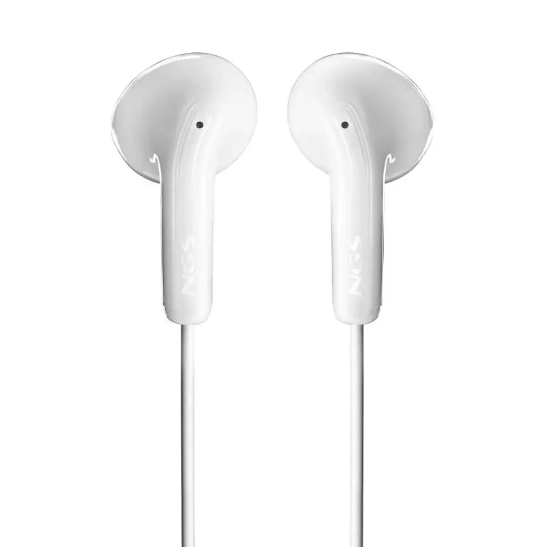 NGS Auricular Blanco Estéreo con cable JACK 3.5 mm 3