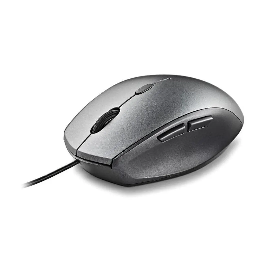 NGS WIRED ERGO SILENT MOUSE + USB TYPE C ADAP GRAY 4