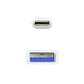 Nanocable Cable USB 3.1 Gen2 USB-C/A 0,5 M Blanco - Thumbnail 3