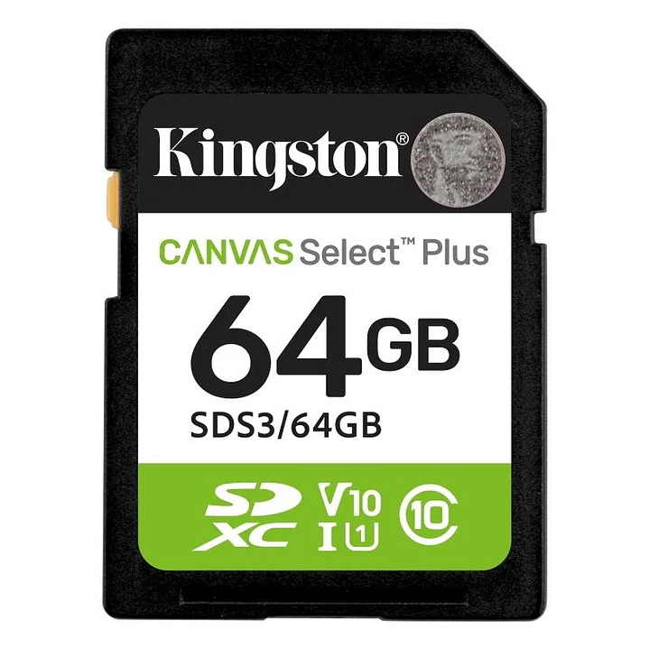 Kingston SD Canvas Select Plus Gen3 64GB 100 MB-s 1