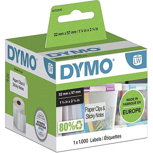 Dymo LW 11354 Etiquetas Originales Multiusos Autoadhesivas - 57x32mm - 1000 Unidades - S0722540