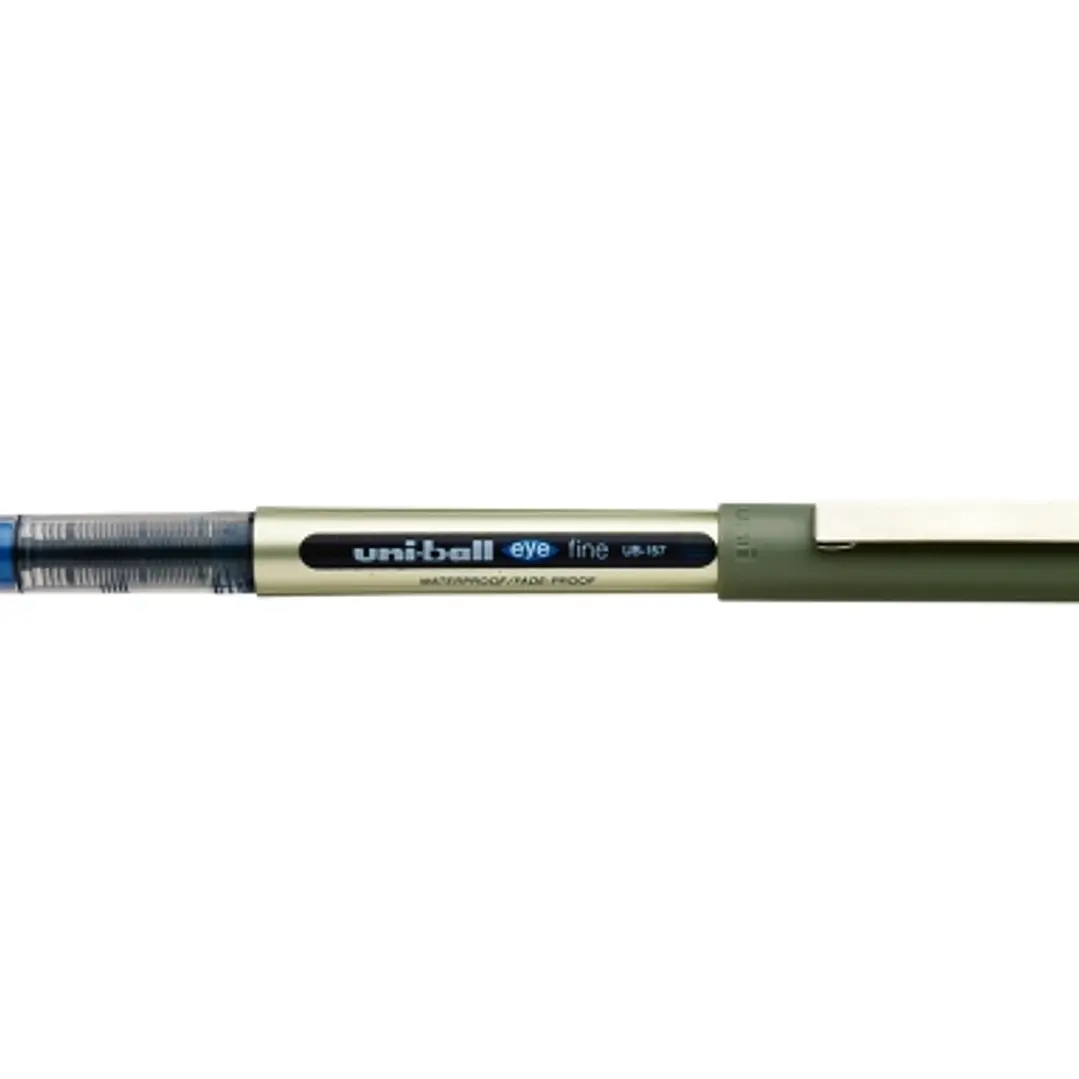 Uni-ball Eye Fine UB-157E Boligrafo de Tinta Liquida - Punta de Bola 0.7mm - Tinta Resistente al Agua y Luz - Sistema de Control de Tinta - Color Azul 1