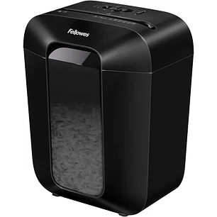 Fellowes LX50 Destructora de Papel Manual Corte en Particulas P-4 - Destruye hasta 9 Hojas a la Vez - Capacidad de la Papelera 17L - Color Negro