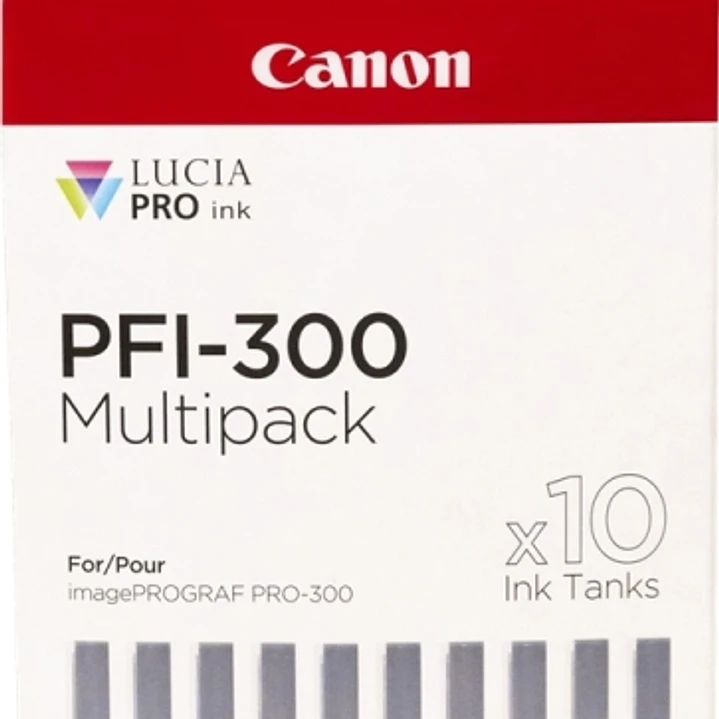 Canon PFI300 Pack de 10 Cartuchos de Tinta Originales - 4192C008 1