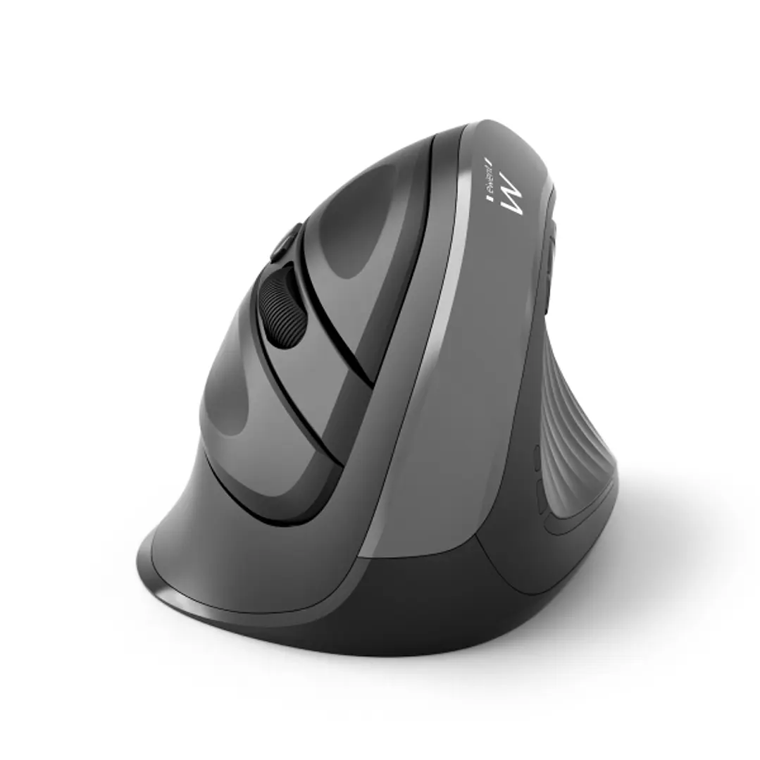 Ewent Raton Inalambrico 2.4hz - Receptor USB-A - DPI Seleccionable 800-1200-2400dpi - 1 Bateria AA (Incluida) - Color Negro/Gris 1