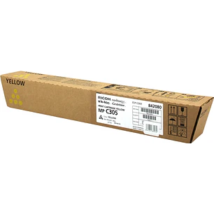 Ricoh Aficio MP-C305/MP-C305SPF Amarillo Cartucho de Toner Original - 842080/841597/MPC305E