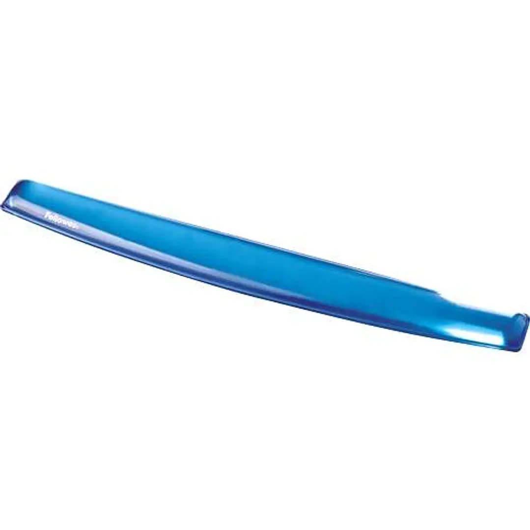 Fellowes Crystal Reposamuñecas para Teclado de Gel - Resistente a las Manchas - Base Antideslizante - Color Azul 1