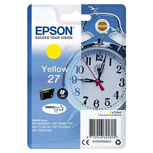 Epson T2704 (27) Amarillo Cartucho de Tinta Original - C13T27044012