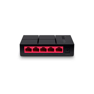 Mercusys Switch 5 Puertos Gigabit RJ45 10/100/1000Mbps - Diseño Compacto - Plug & Play - Tecnologia Verde