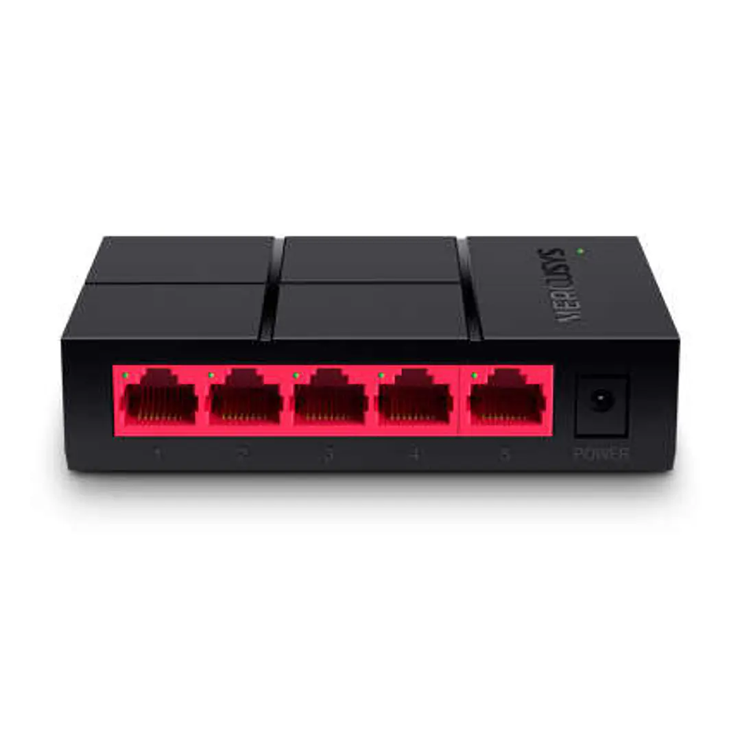 Mercusys Switch 5 Puertos Gigabit RJ45 10/100/1000Mbps - Diseño Compacto - Plug & Play - Tecnologia Verde 1