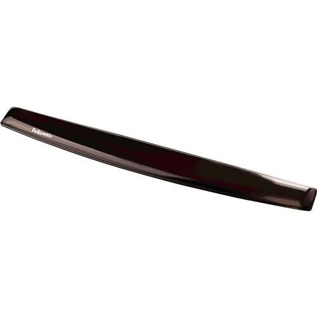 Fellowes Crystal Reposamuñecas de Gel para Teclado - Resistente a las Manchas - Base Antideslizante - Color Negro 1