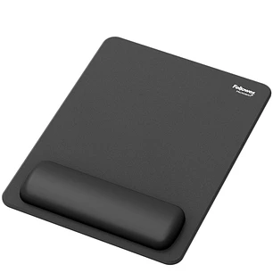 Fellowes Breyta Alfombrilla con Reposamuñecas XL - Revestimiento Antipolvo - Proteccion Antimicrobiana - Tacto Suave - Fabricado con Material Reciclad