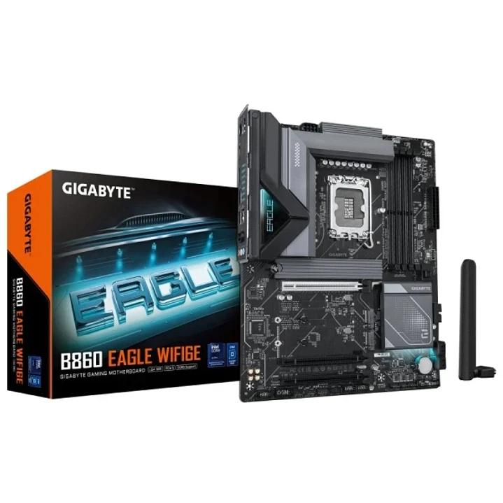 Gigabyte B860 EAGLE WIFI6E Placa Base Intel 1851 4x DDR5 - M,2, SATA - HDMI,DP - WIFI6E - ATX 1