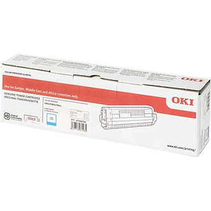 OKI C824/C834/C844 Cyan Cartucho de Toner Original - 47095703