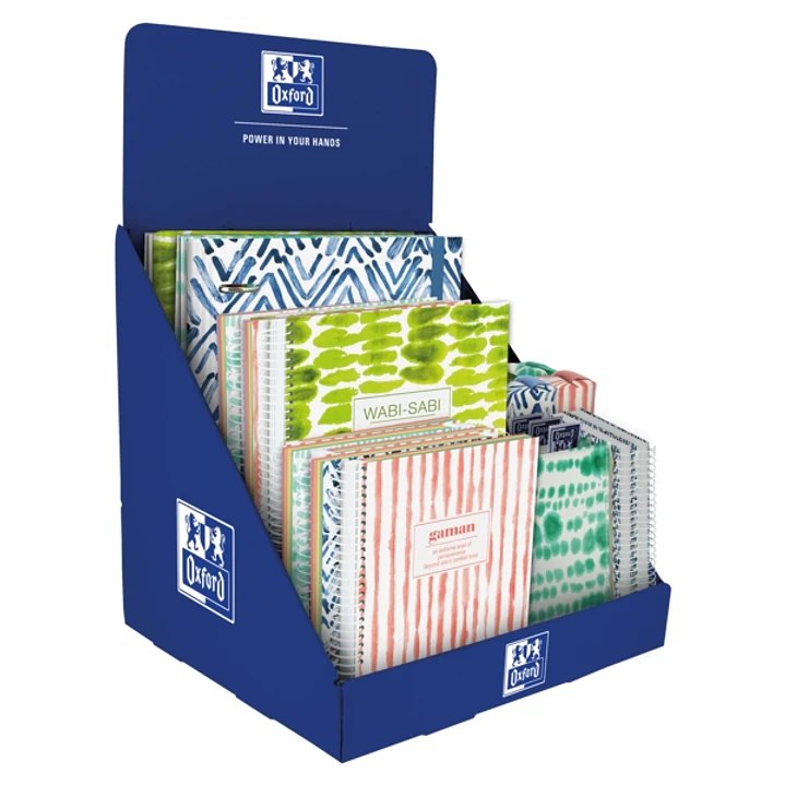 Oxford Japandi Expositor Sobremesa - Organizador Completo para Escritorio - Incluye Europeanbooks A5+, A4+, A6+ - Europeanbinder A4+ - Estuches y Port 1