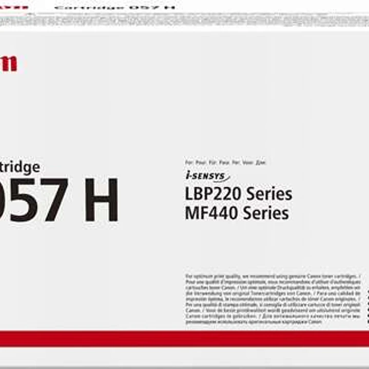 Canon 057H Negro Cartucho de Toner Original - 3010C002/3010C004 1