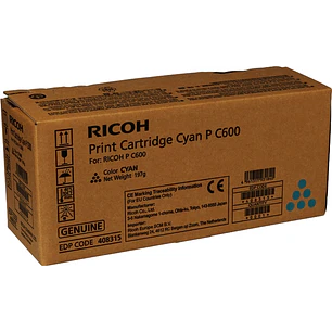 Ricoh PC600 Cyan Cartucho de Toner Original - 408315/P C600C