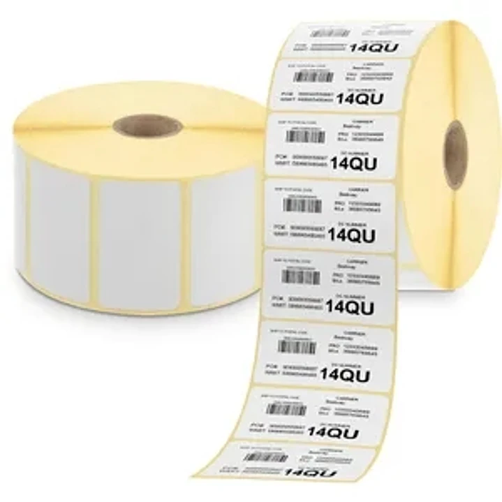 Zebra Z-Perform 1000T Pack de 12 Rollos de Etiquetas Originales Perforadas 38x25 mm - 2580 Unidades por rollo - 880003-025D 1