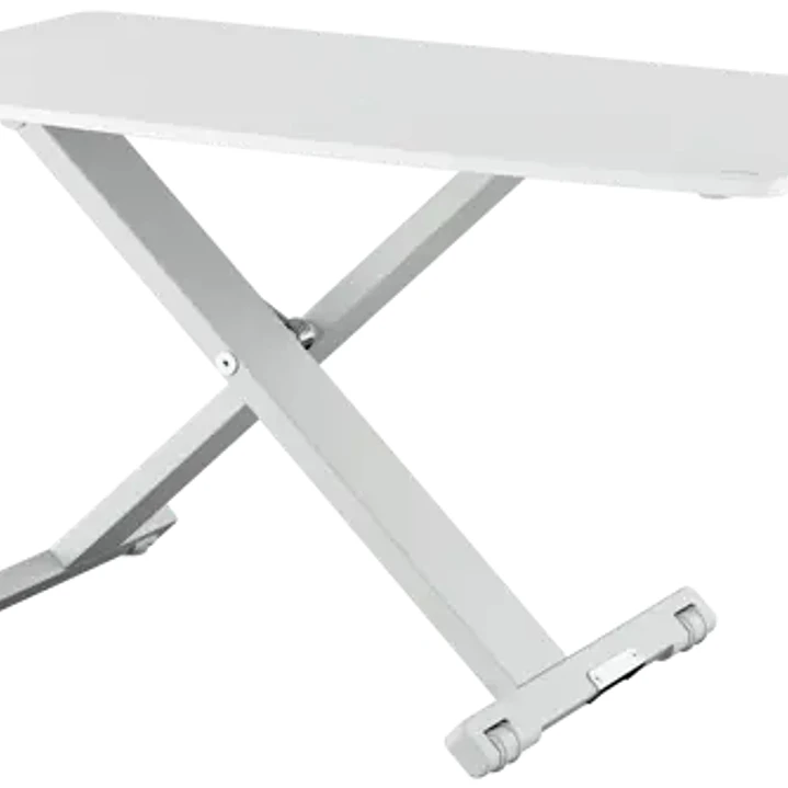 Leitz Ergo Cosy Convertidor de Escritorio - Para Cambiar de Sentado a de Pie - Ajuste de Altura Neumatico - Escritorio de 70x35cm - Color Gris 1