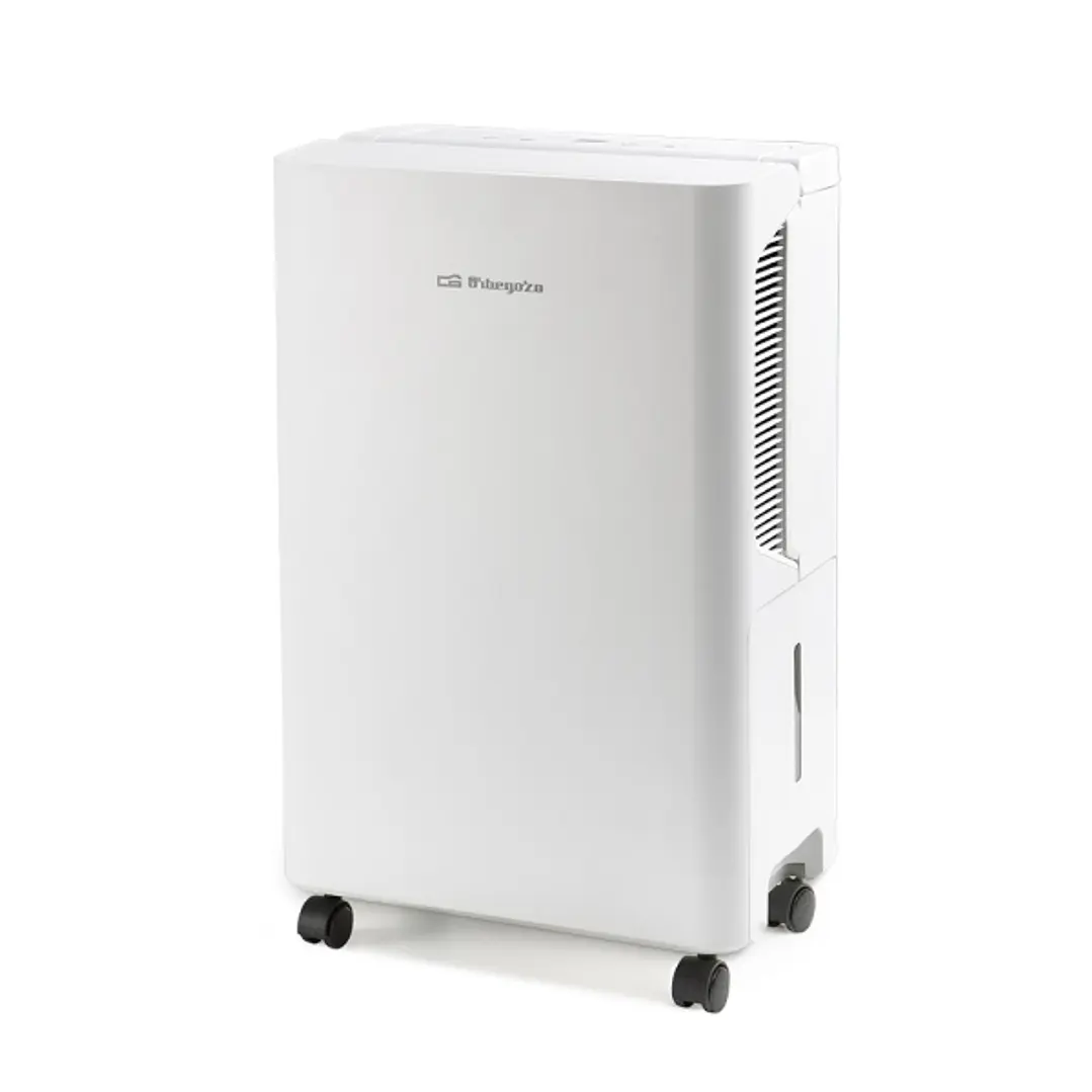 Orbegozo DH 1045 Deshumidificador - Potencia 215W - Absorbe 10 L/Dia - Deposito de 2.5L - Respetuoso con el Medio Ambiente - Temporizador - Ruedas y A 1