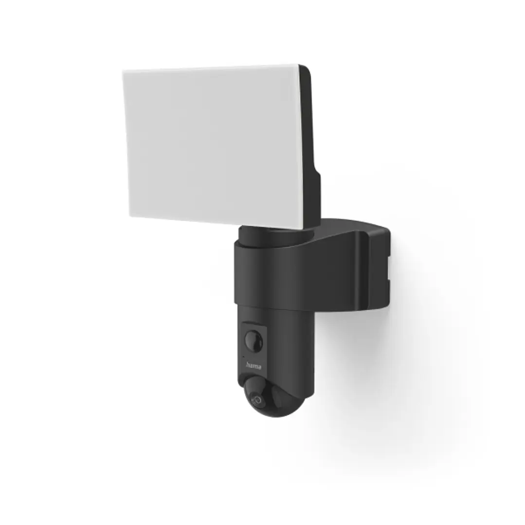 Hama Camara de Vigilancia Exterior con Microfono y Altavoz - Ideal para Mascotas - WiFi - Android - Vision Nocturna Ir - Reflector LED - IP65 - Full H 1