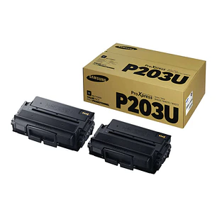 Samsung MLT-P203U Negro Pack de 2 Cartuchos de Toner Originales - SV123A