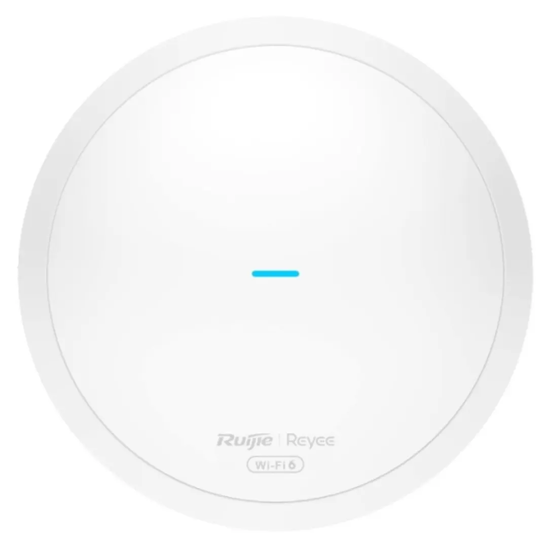 Ruijie RG-RAP62 Punto de Acceso de Doble Banda - Montaje en Techo - PoE - 1.8Gbps - WiFi 6 AX1800 - Gestion con App - Antenas Integradas - Color Blanc 1