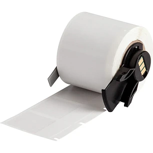 Brady M6-31-427 Cinta de 250 Etiquetas Originales de Vinilo Envolventes y Autolaminables - Texto Negro sobre Fondo Blanco - Ancho 25.4mm x Alto 38.10m
